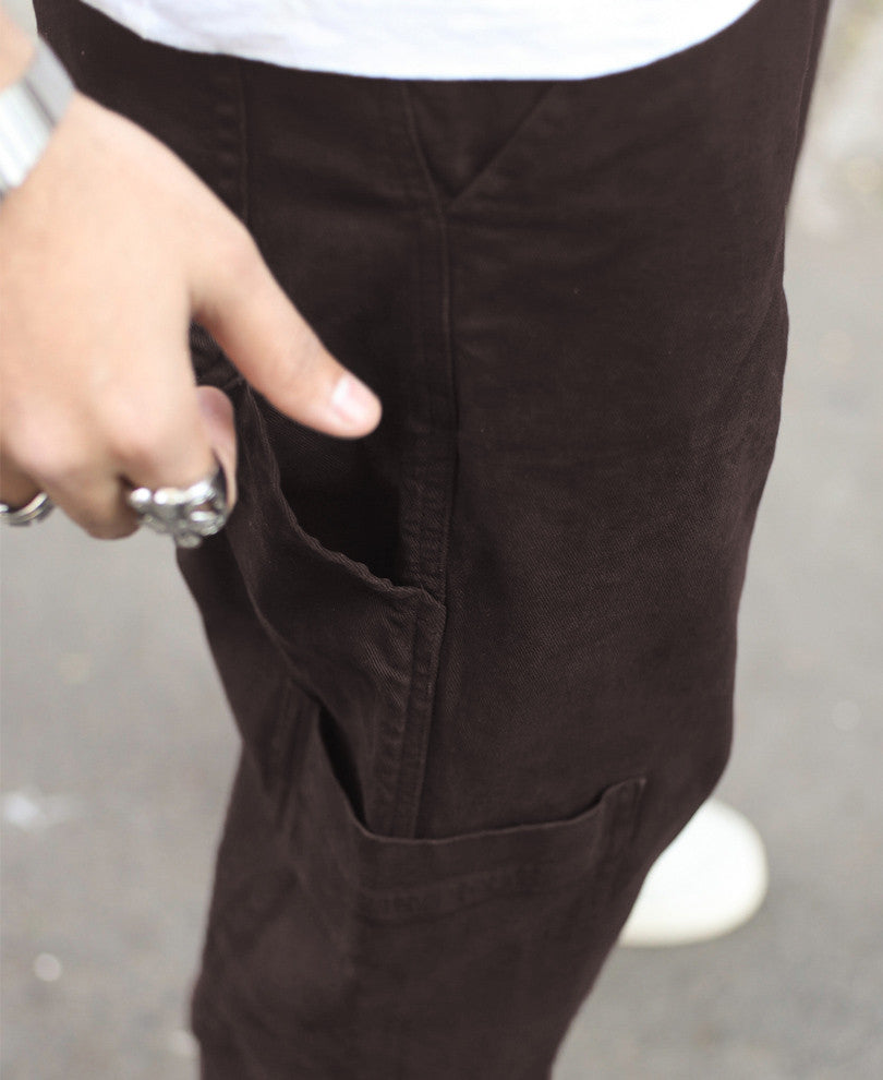 Brown Carpenter Baggy Fit Jeans