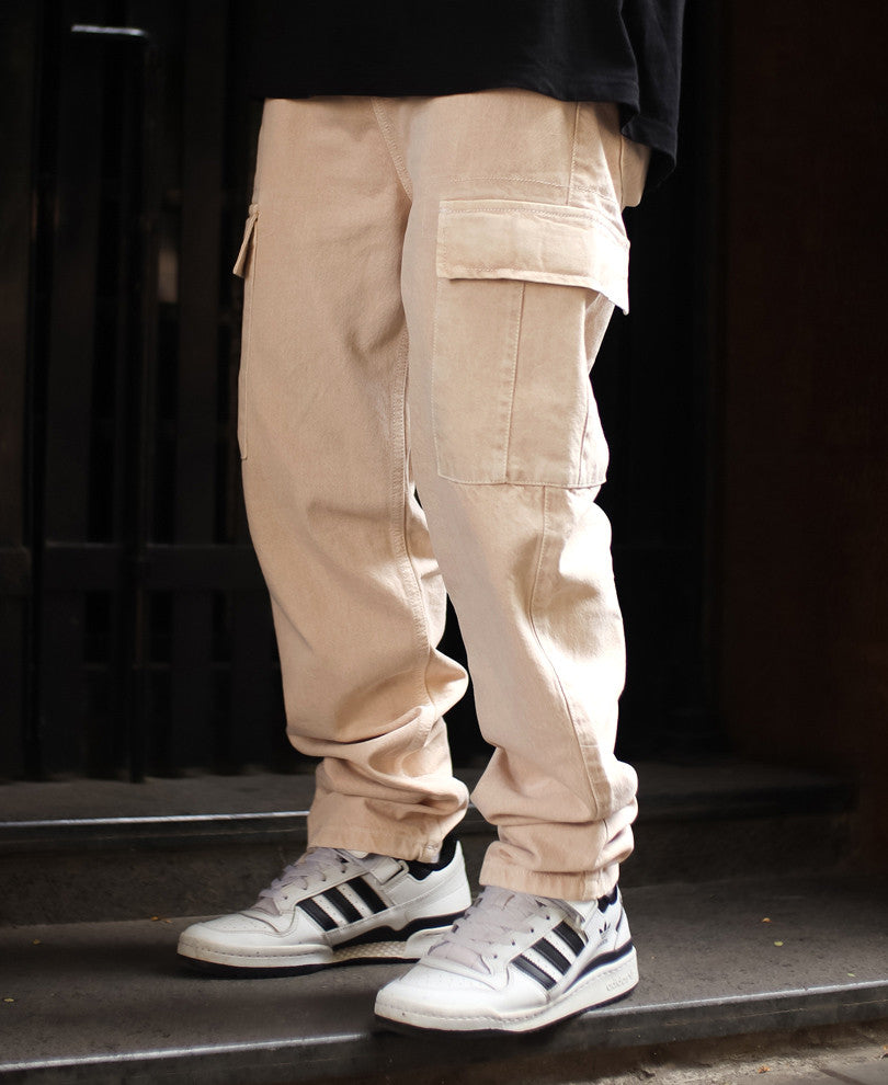 Beige Carpenter Regular Fit Jeans