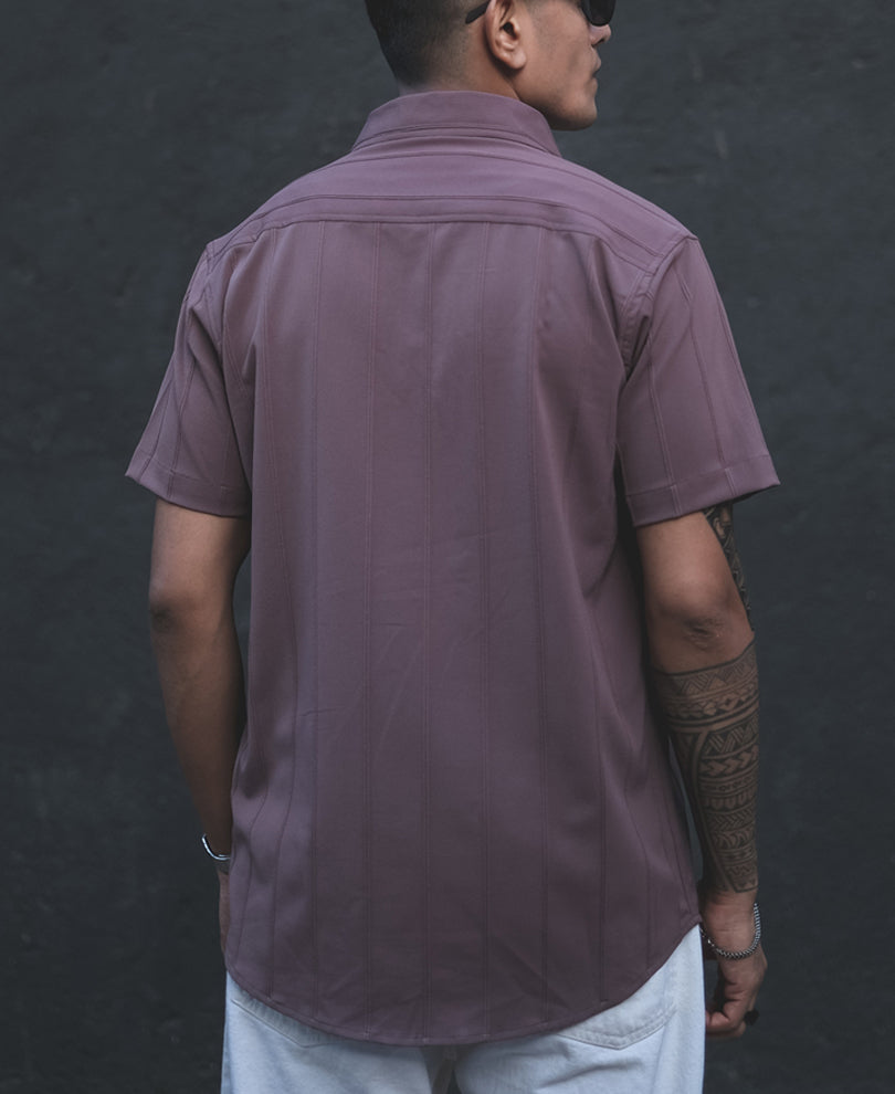 Onion Structured Striped Half Sleeves Shirt