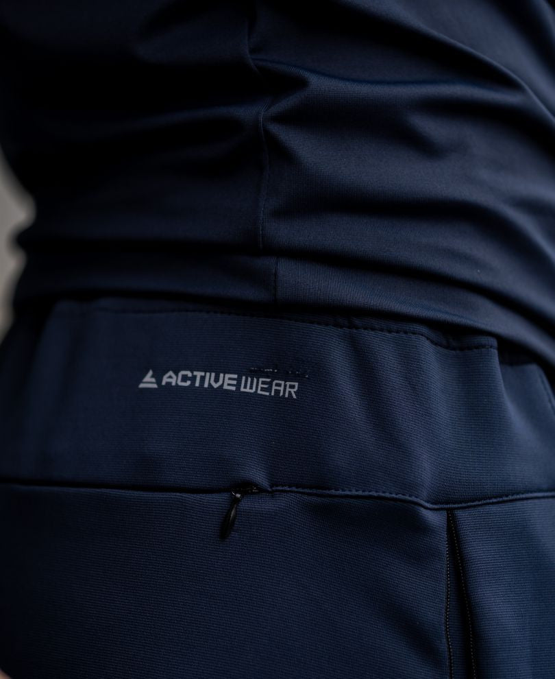 Navy Blue With Ankle Fit Dri-Fit Track Pant