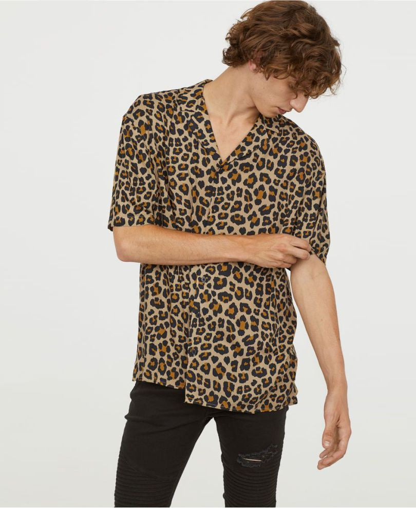 Sky Blue Chest Pocket Oversize Drop Shoulder Shirt