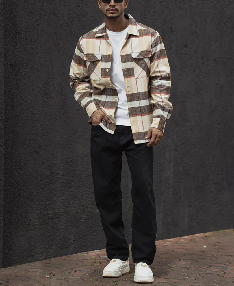 Multicolour Regular Fit Full Sleeves Shirt