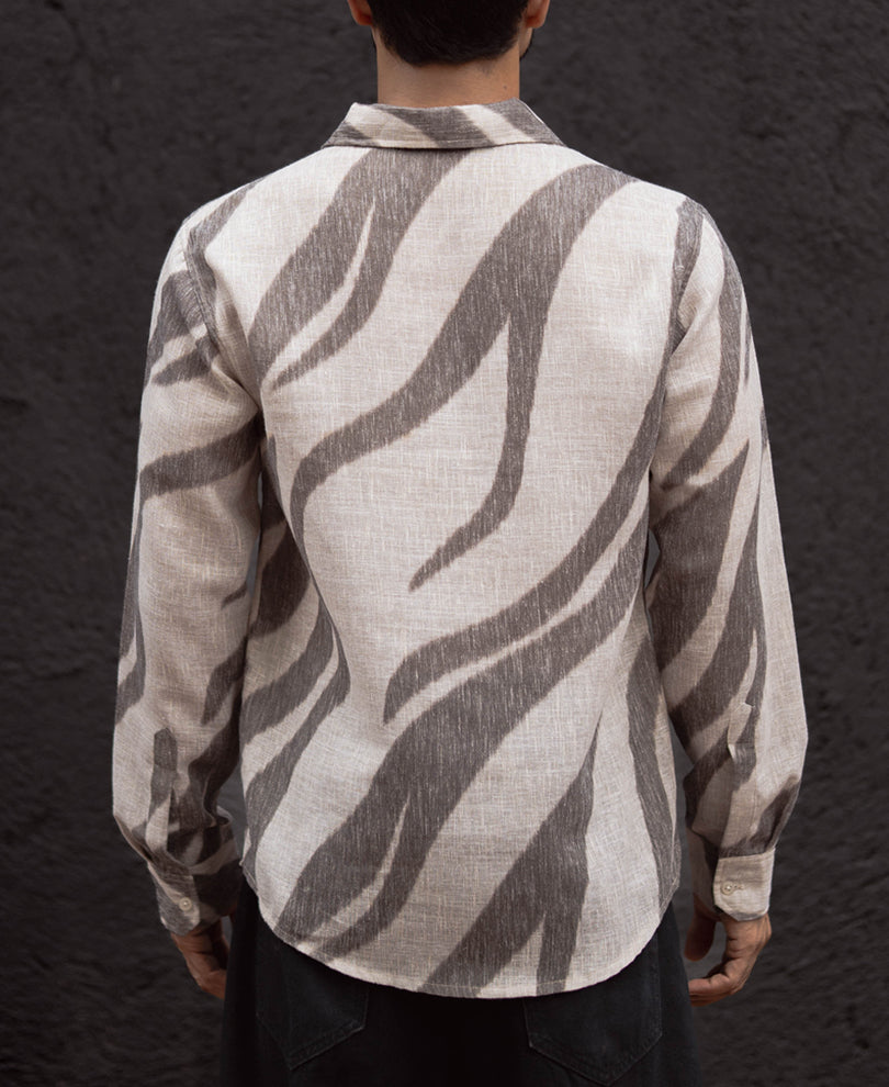 Multi Colour Regular Fit Full Sleeves Kurta Style Shirt