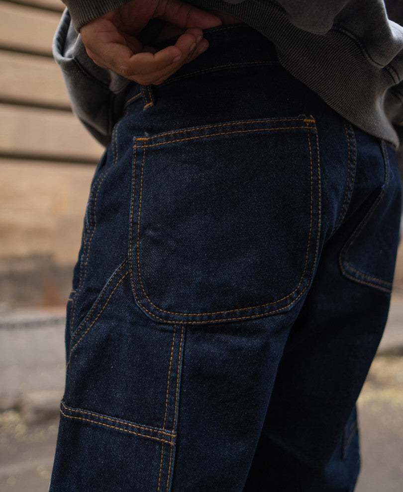 Dark Blue Denim Shorts