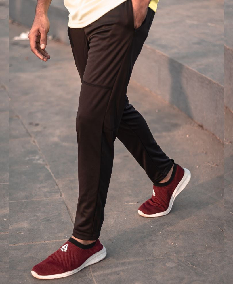 Black Side Zip Dri-Fit Track Pant