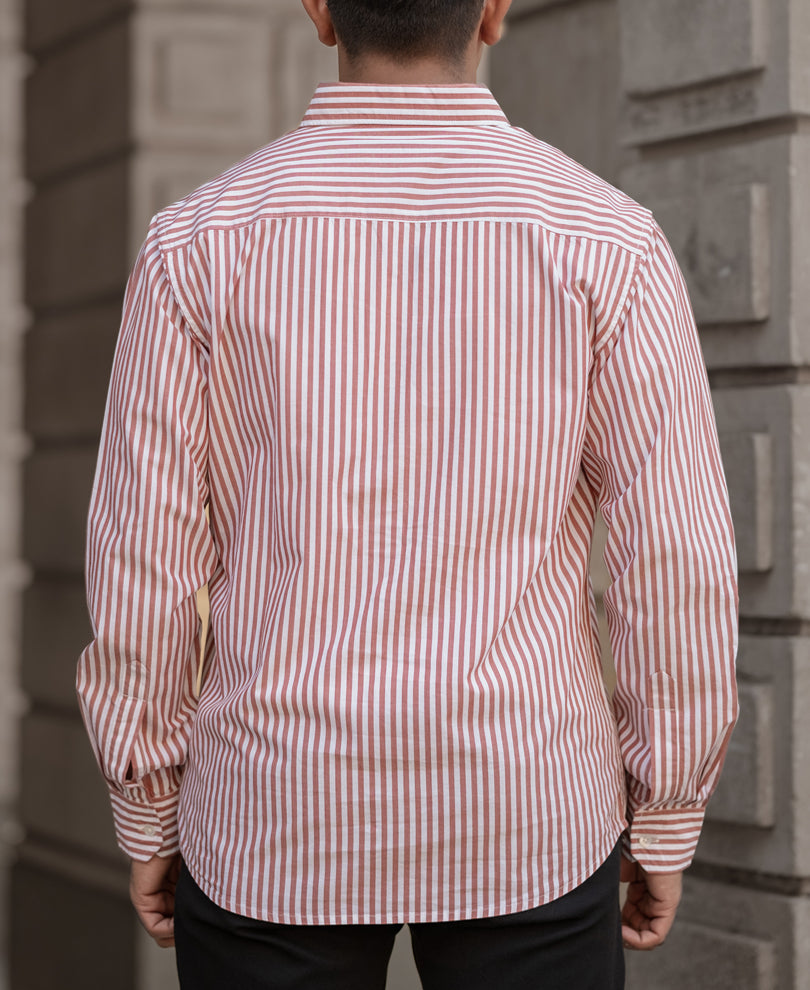 Rust Stripe Shirt