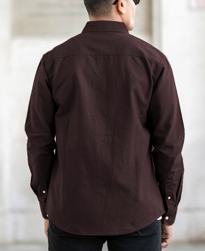 Brown Oxford Shirt