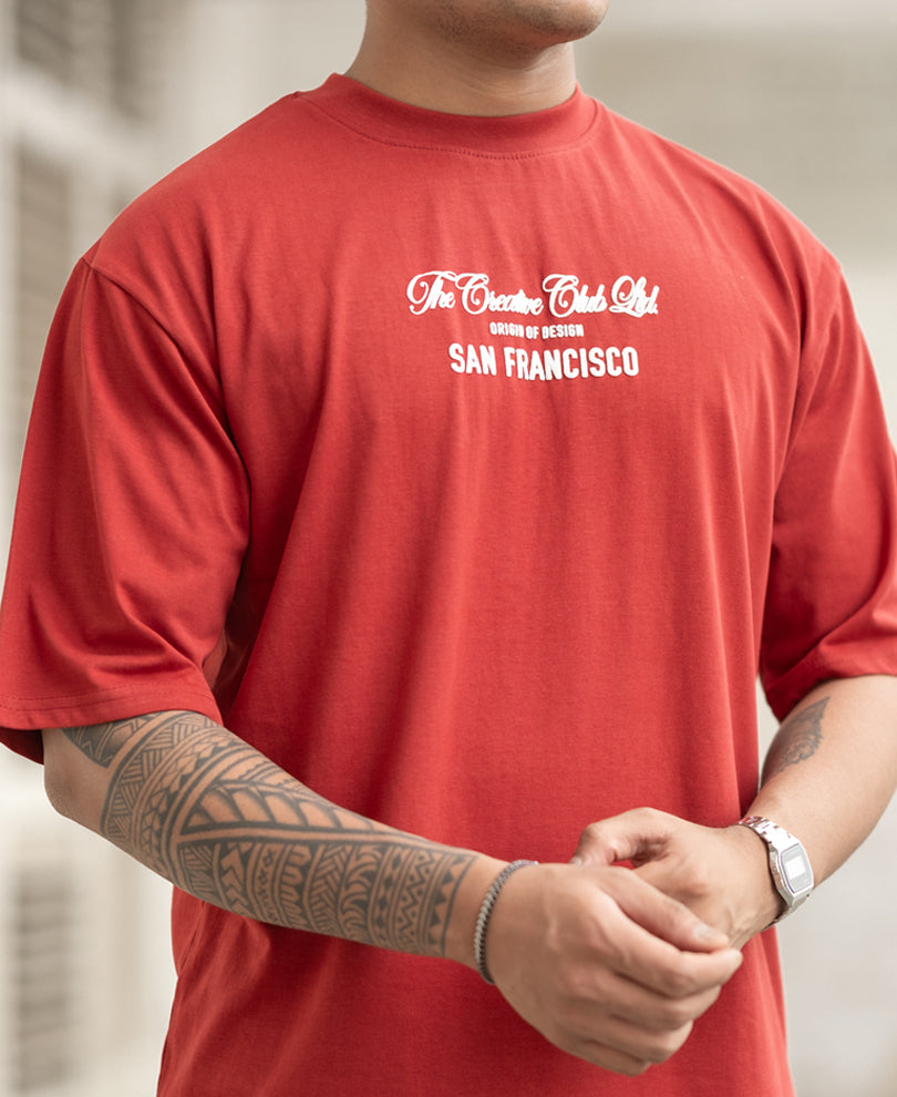 Brick Raised Print T-Shirt