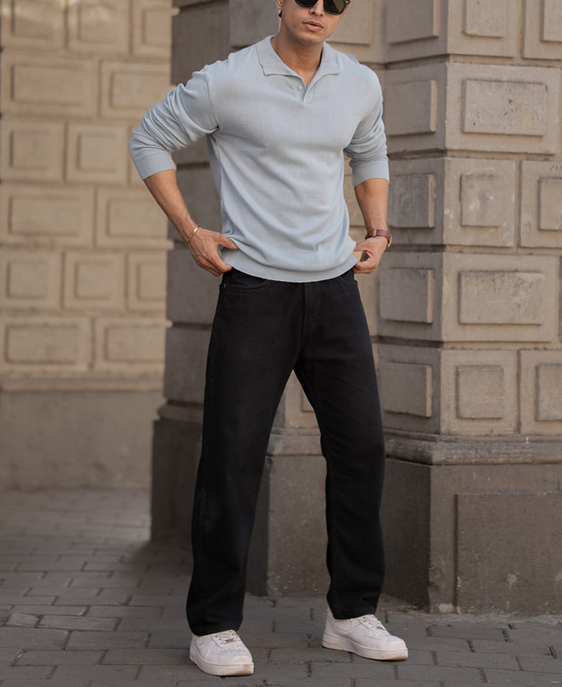 Sky Blue Lightweight Polo