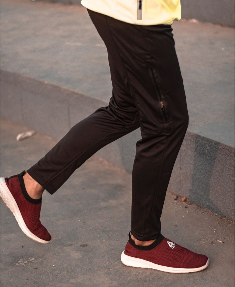Black Side Zip Dri-Fit Track Pant