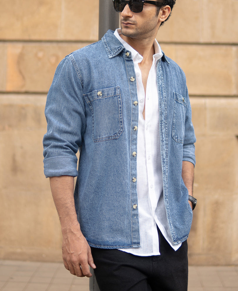 Blue Denim Shirt