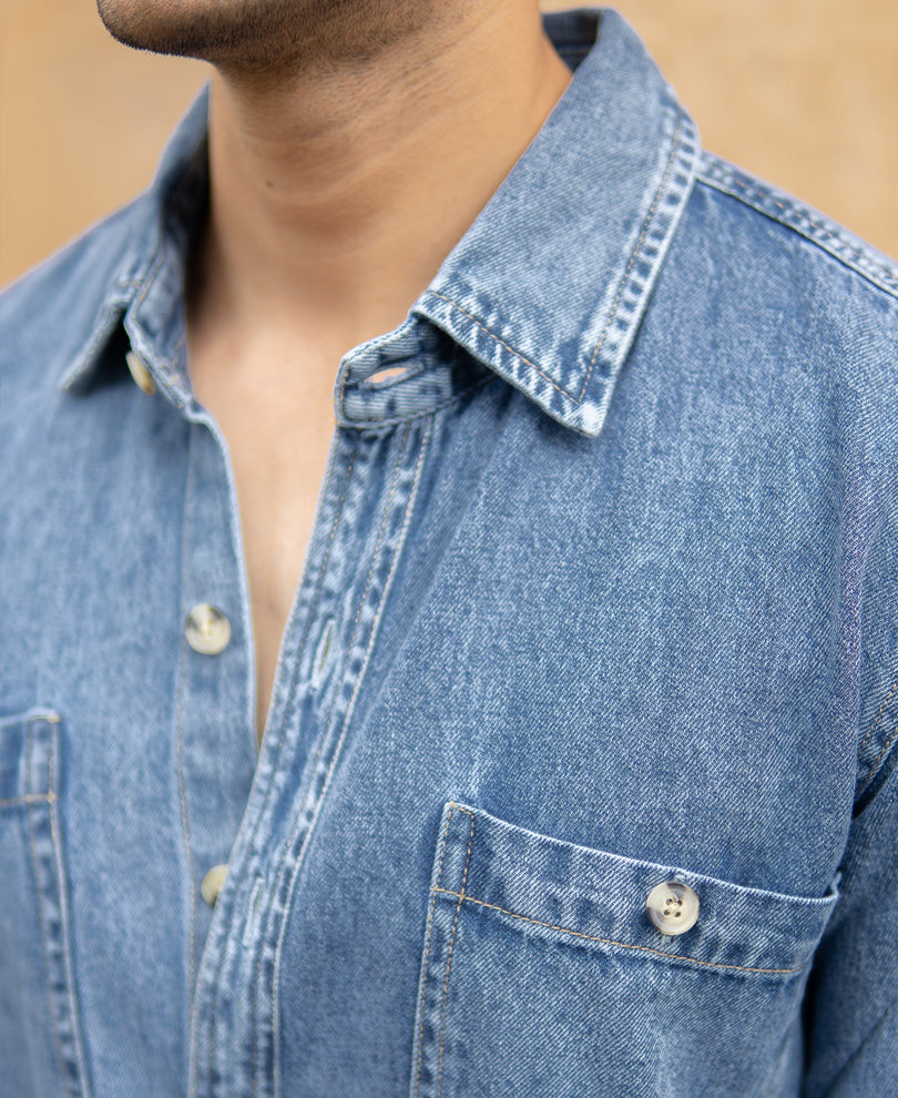 Blue Denim Shirt