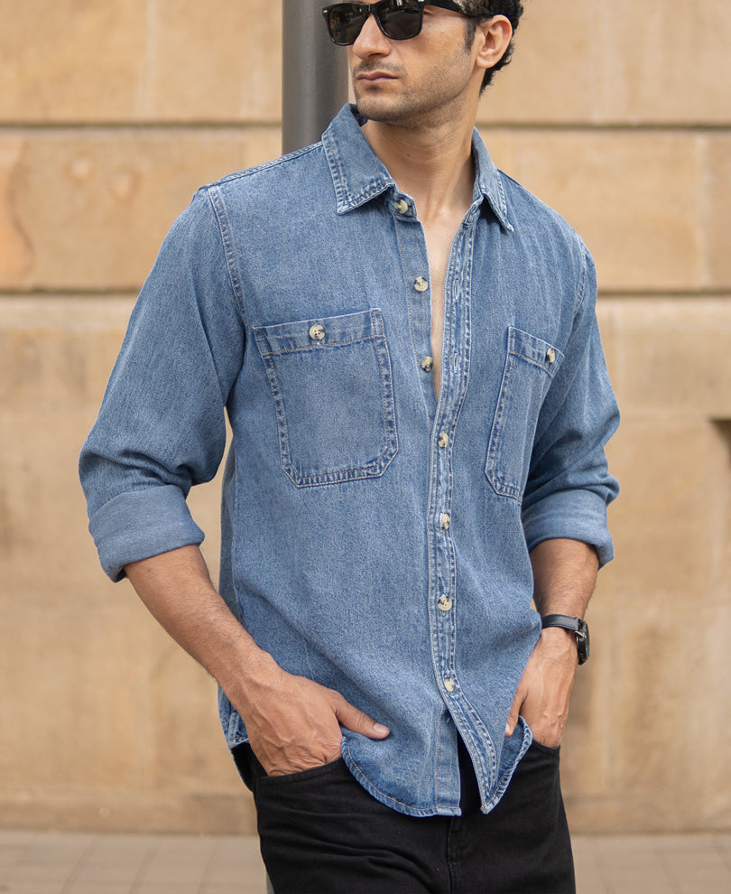 Blue Denim Shirt