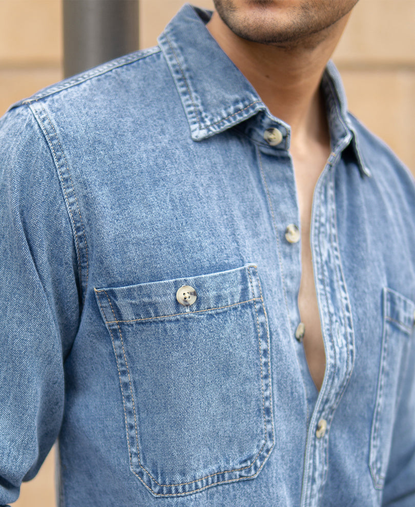 Blue Denim Shirt