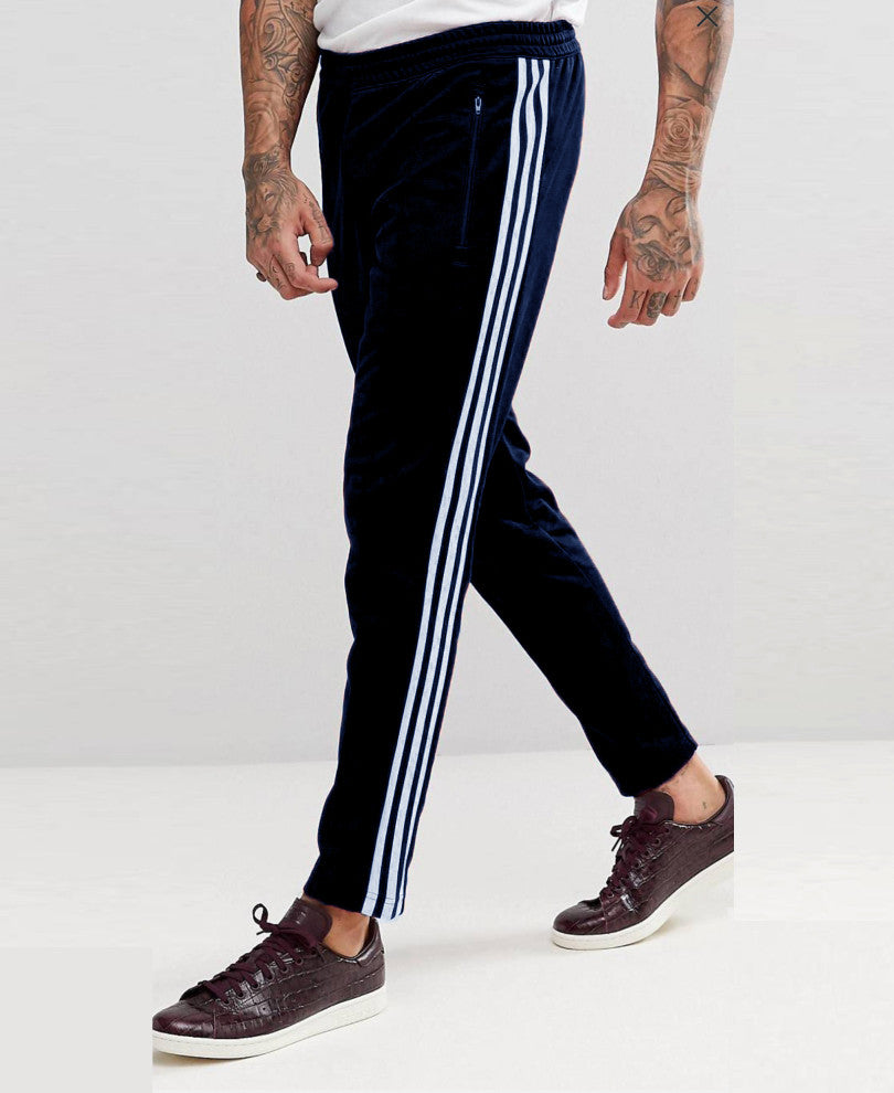 Dry Fit Blue Stripes Track Pants