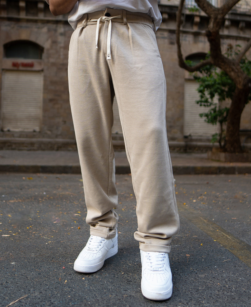 Light Brown Knitted Trackpant