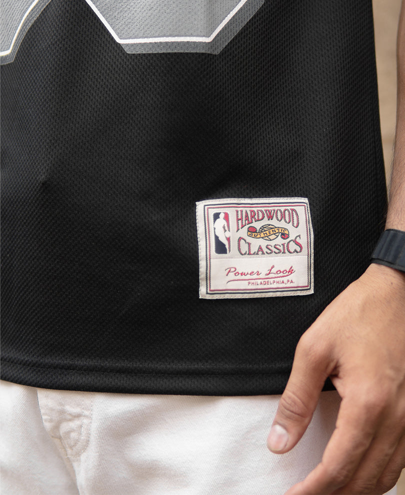 Black Mesh Jersey T-Shirt