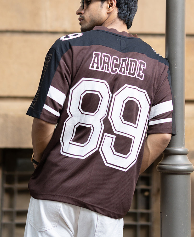 Dark Brown Rugby T-Shirt