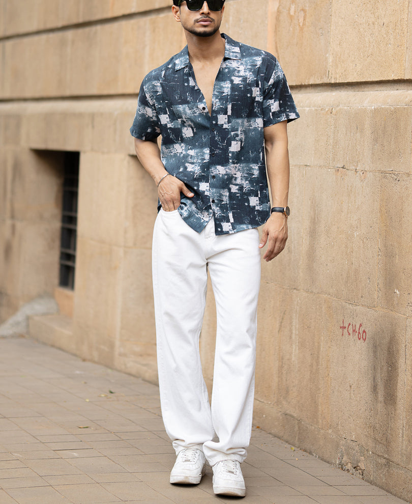 Deep Forest Abstract Printed Shirt