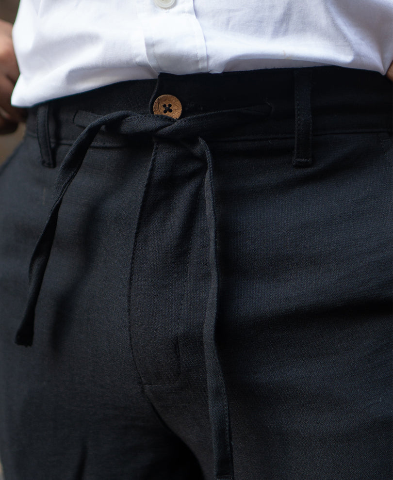 Black Regular Fit Comfort Trouser