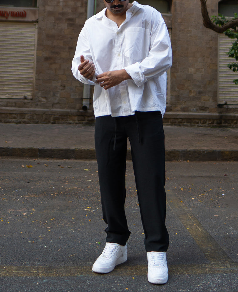 Black Regular Fit Comfort Trouser