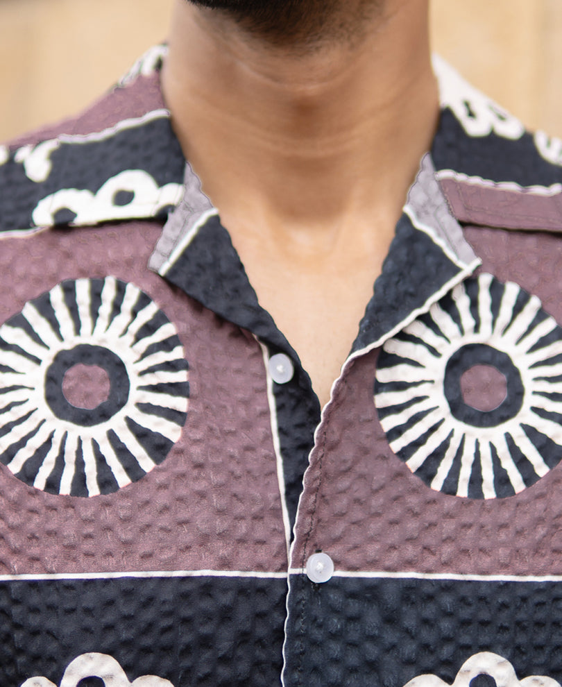 Multicolour Structure Print Shirt