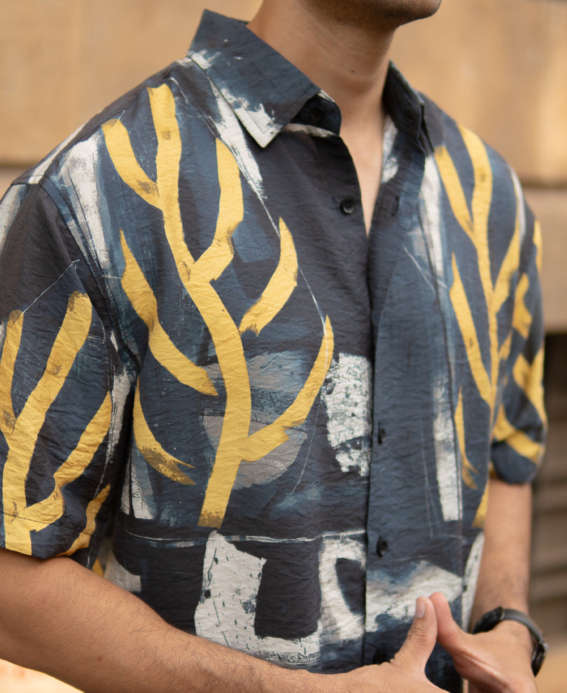 Multicolour Abstract Lightweight Printed Shirt