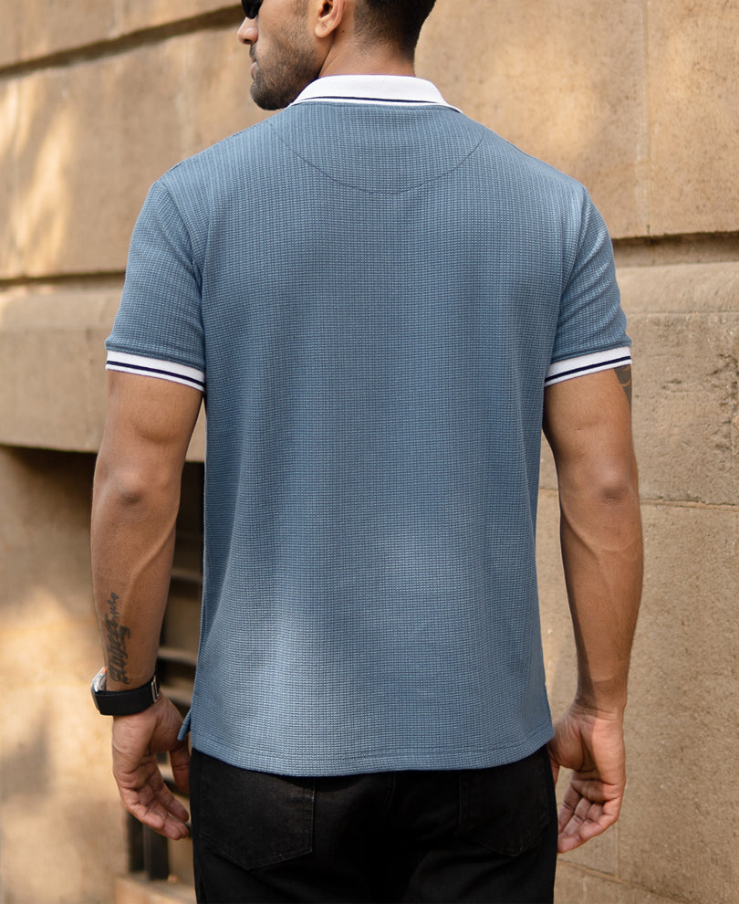 Dark Sky Contrast Collar T-Shirt