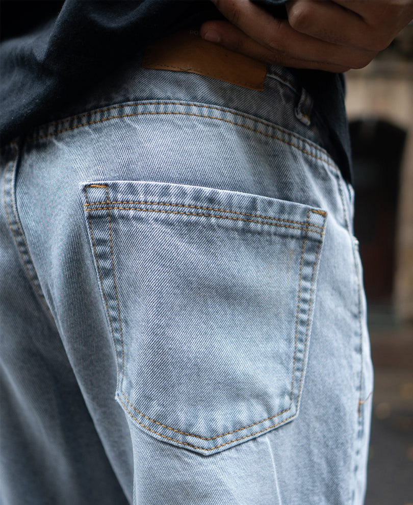 Light Grey Baggy Fit Jeans