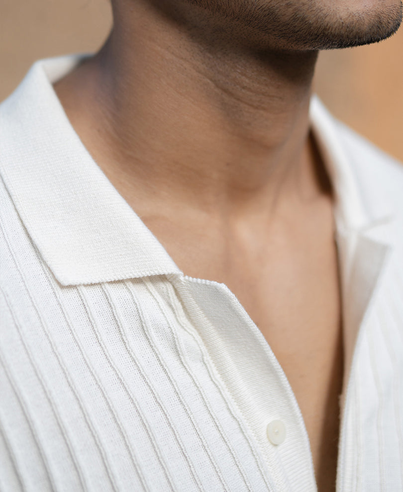 White Knit Shirt