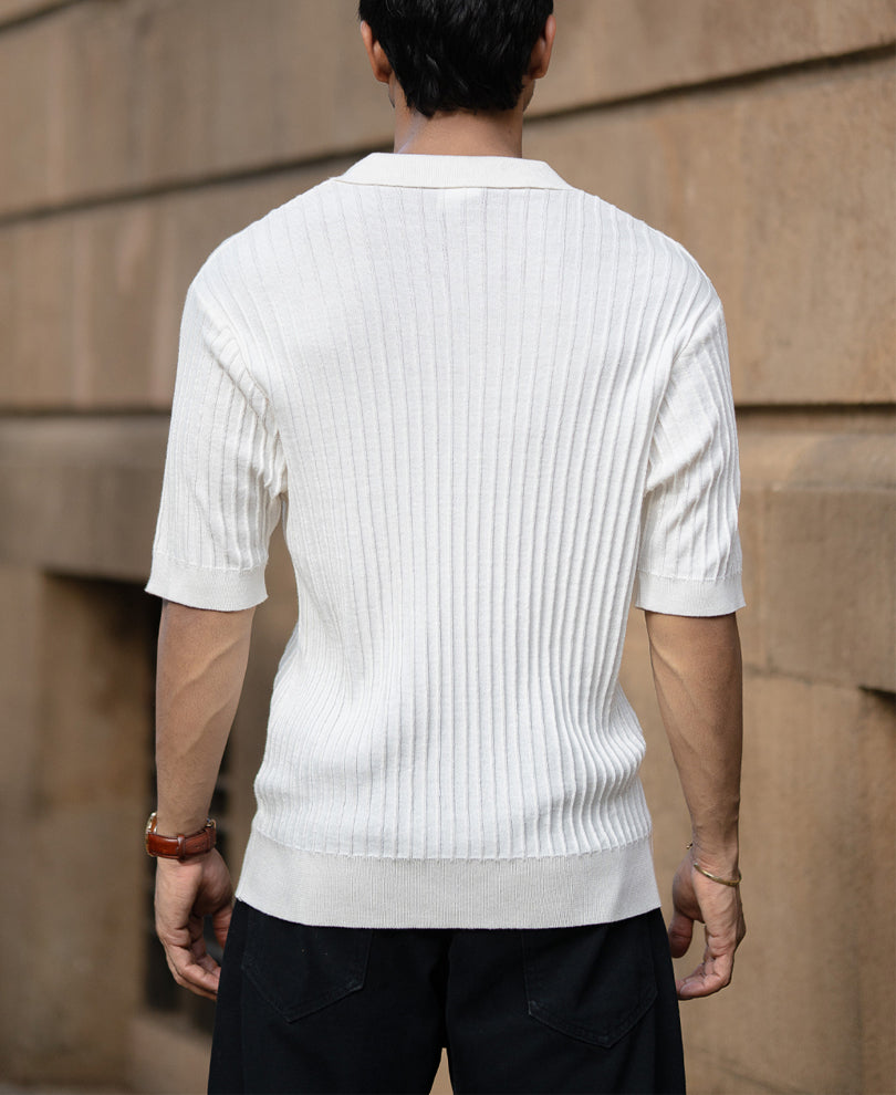 White Knit Shirt