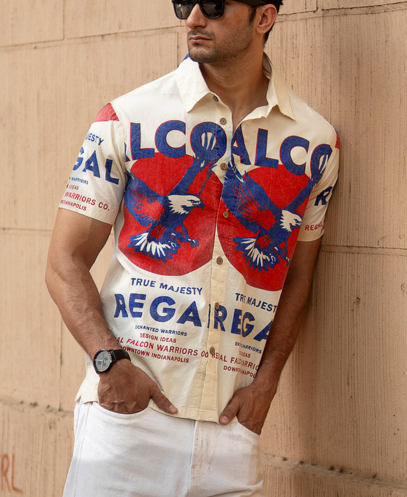 Falcon Washed Printed Shirt
