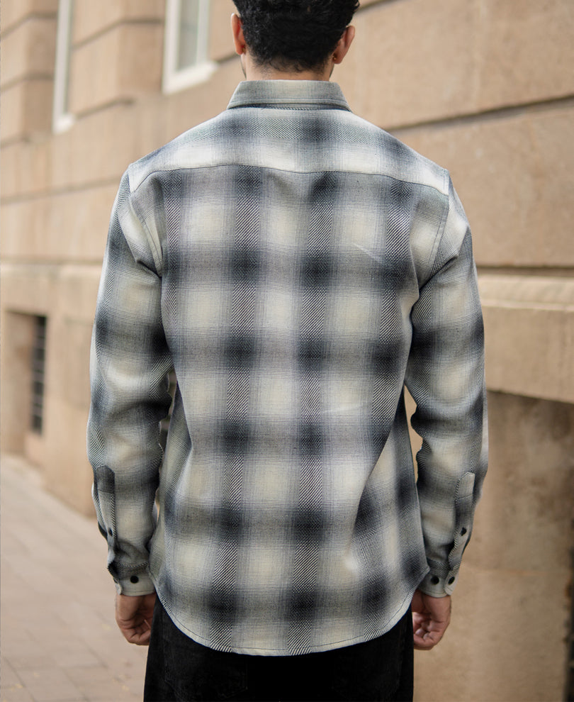 Grey Checks Button Down Shirt