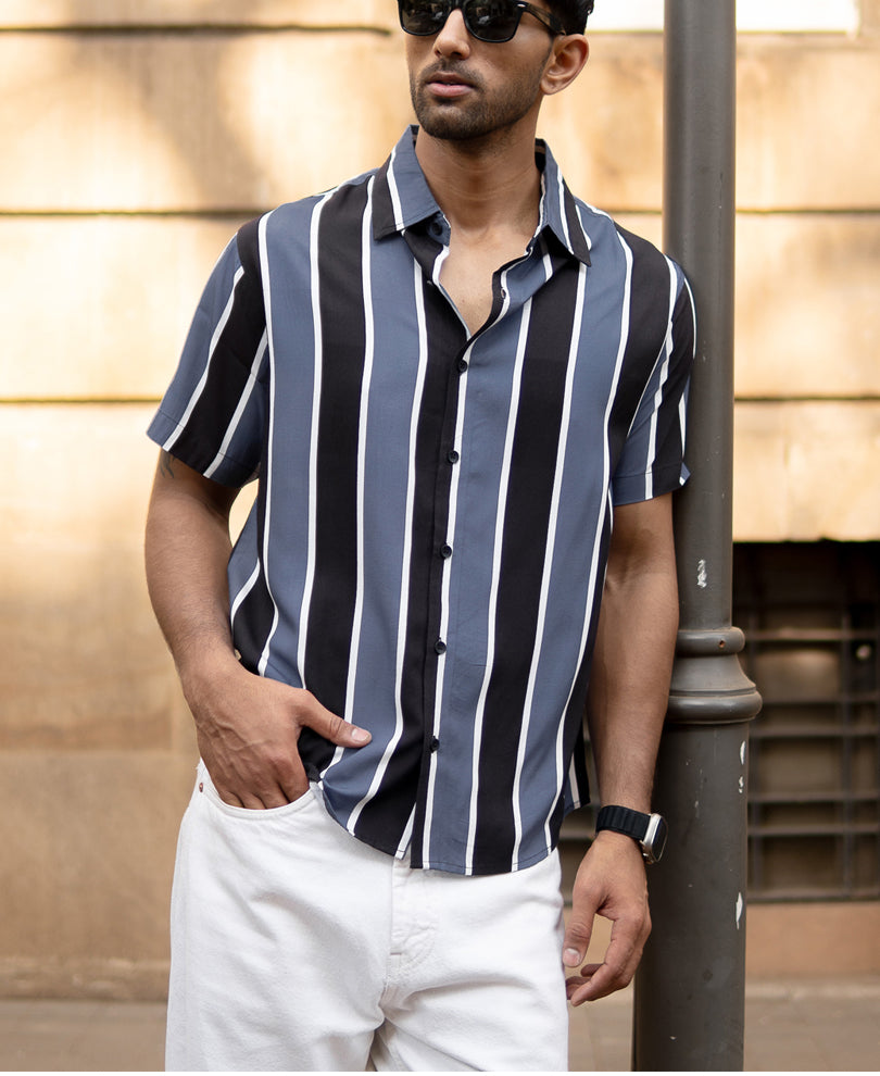 Grey Stripe Shirt