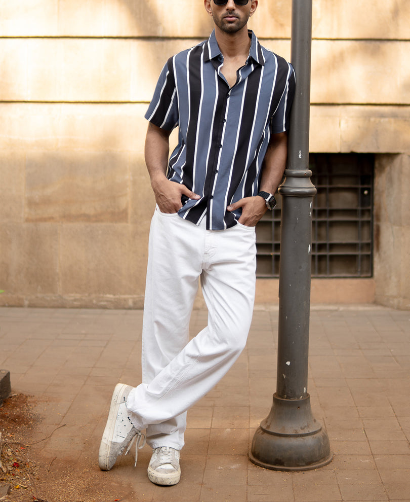 Grey Stripe Shirt