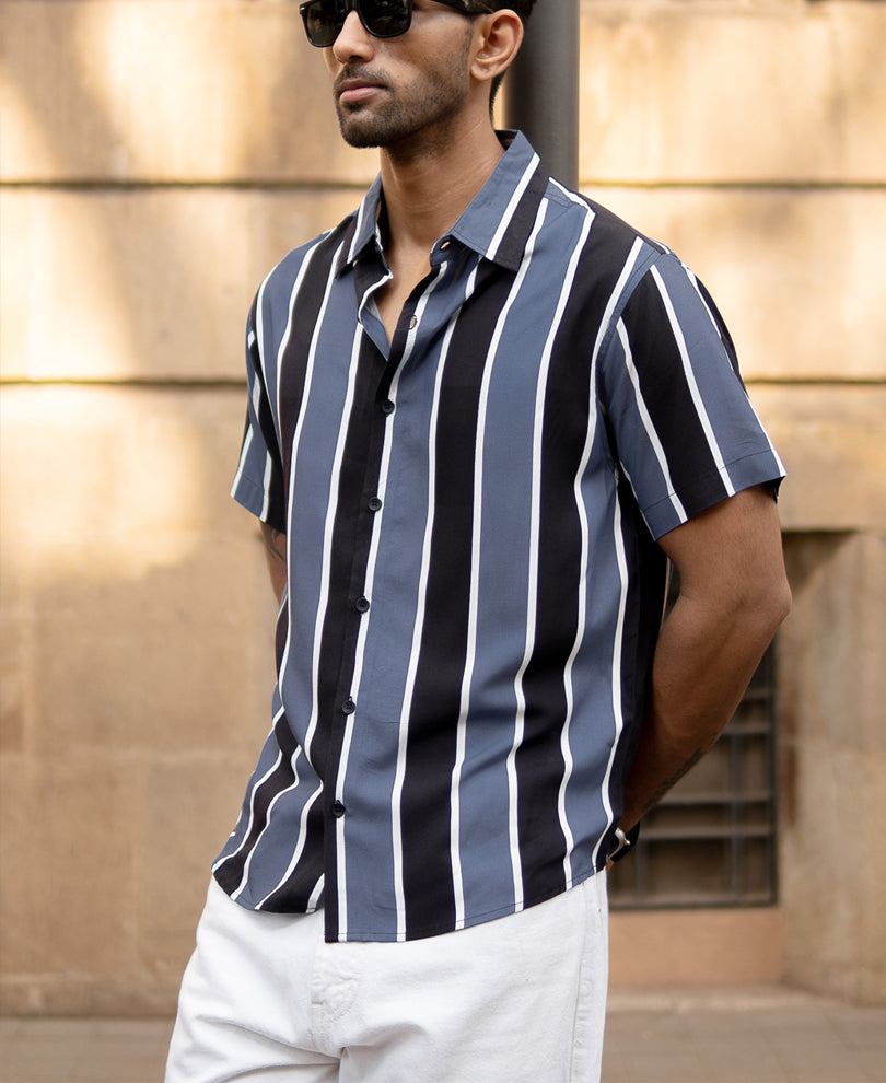 Grey Stripe Shirt