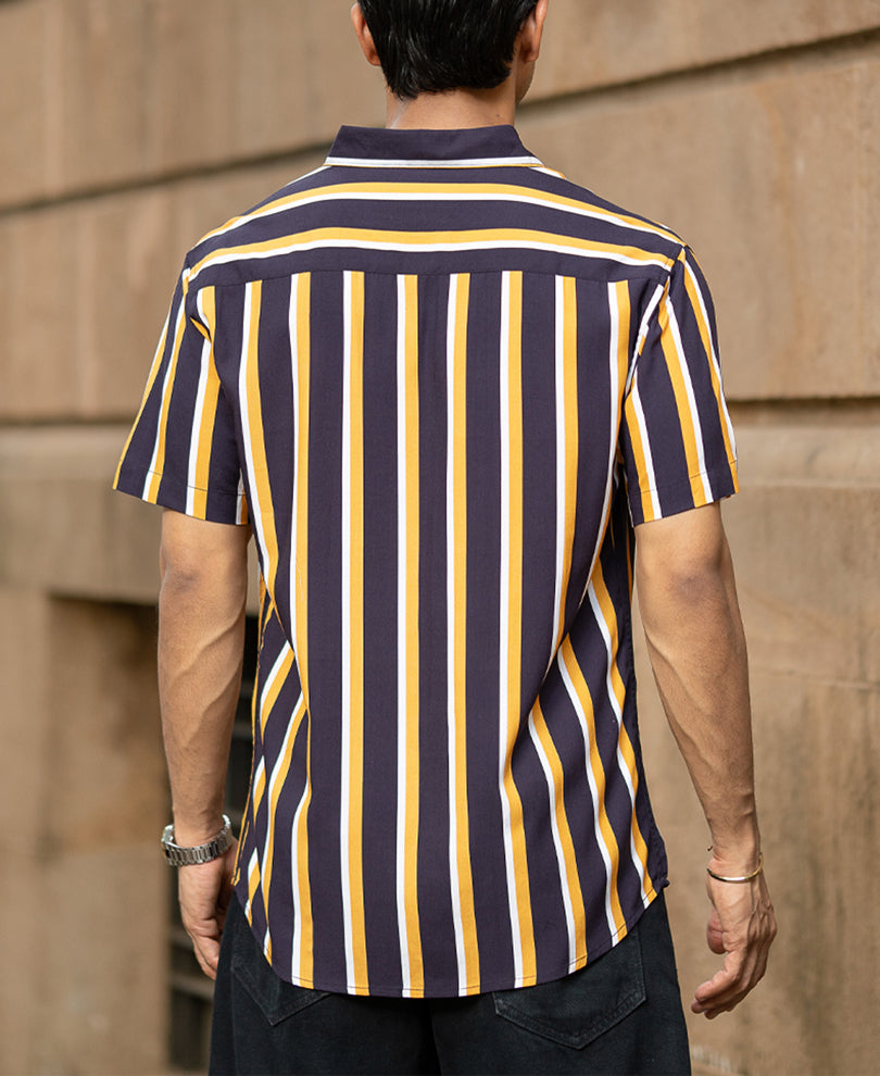 Multicolour Lightweight Striped Shirt