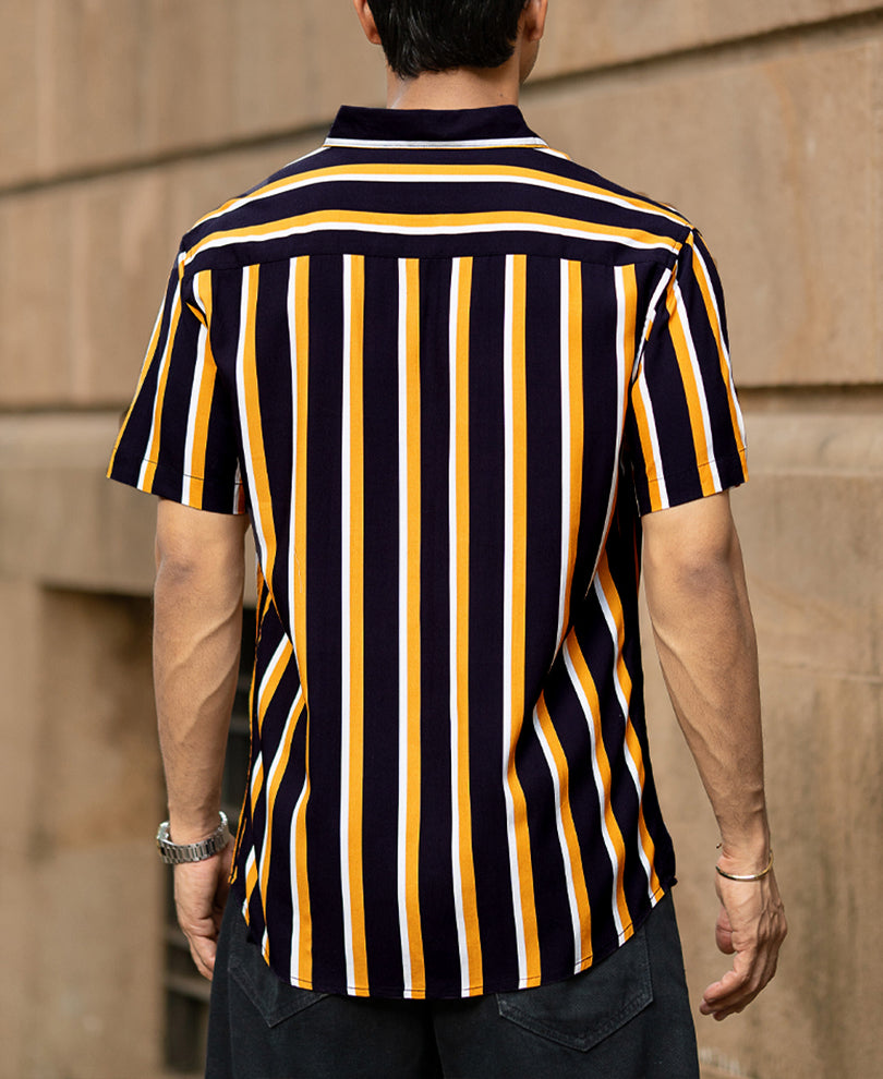 Multicolour Lightweight Striped Shirt