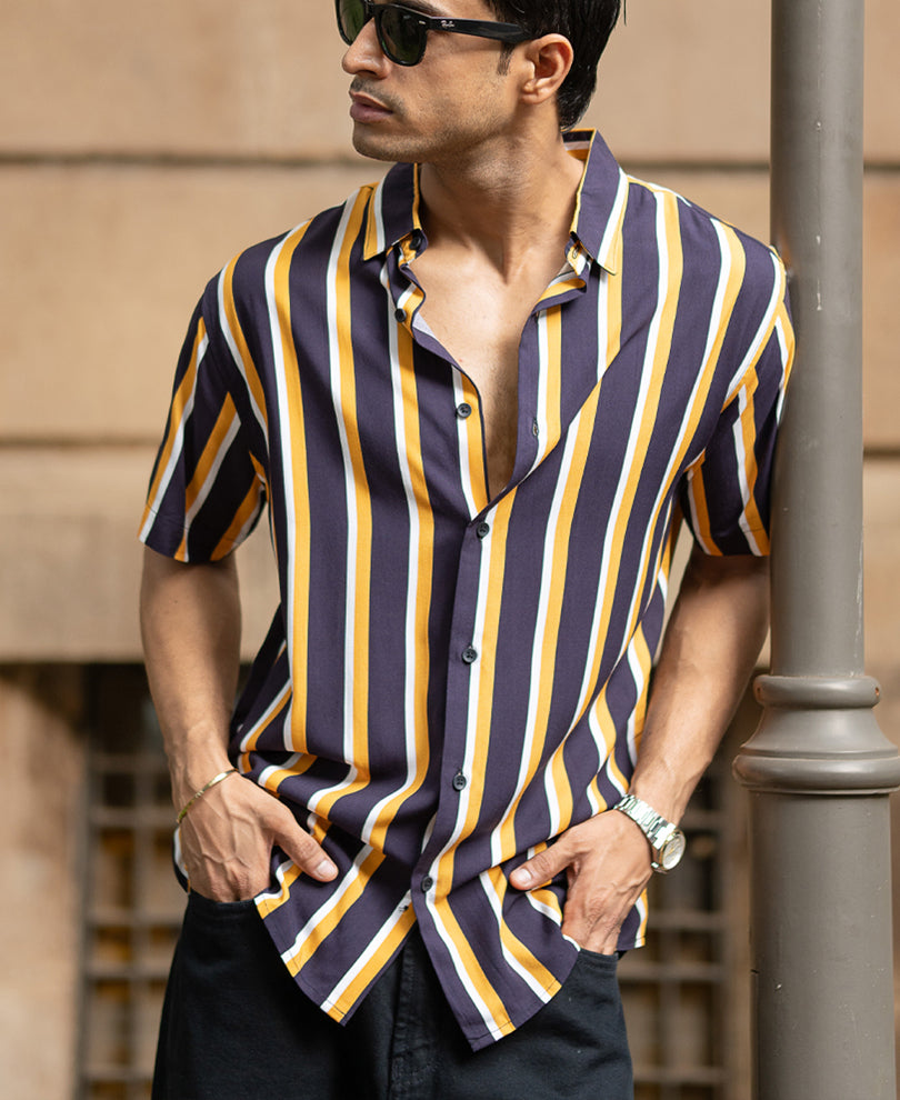 Multicolour Lightweight Striped Shirt