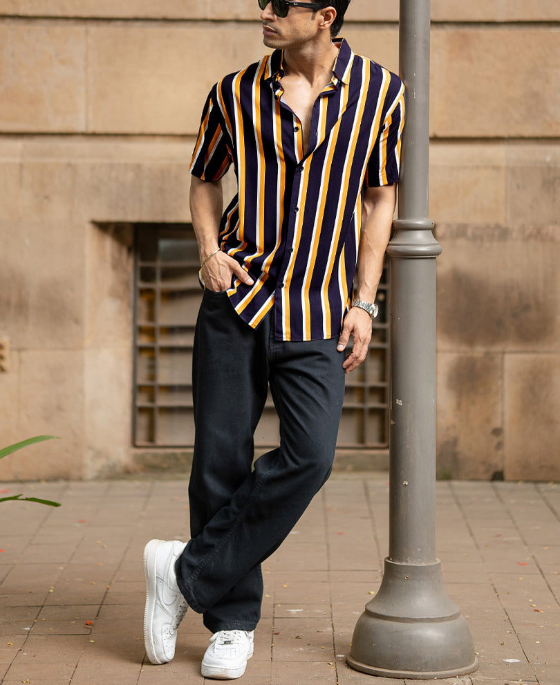 Multicolour Lightweight Striped Shirt