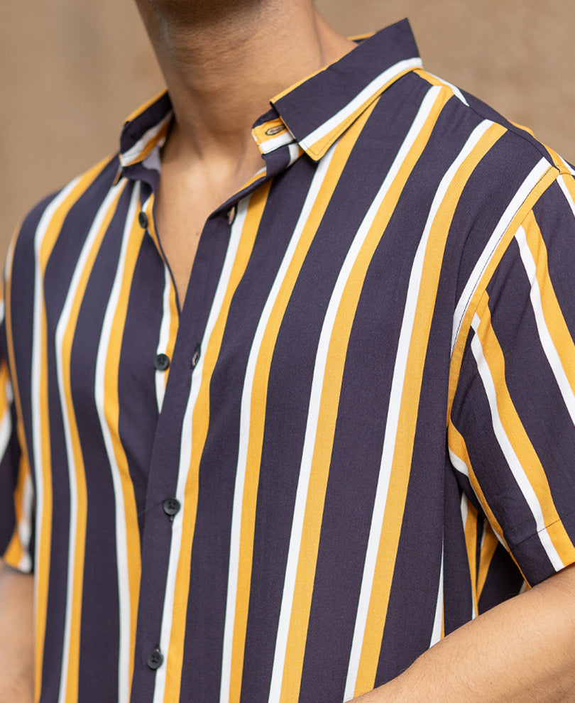 Multicolour Lightweight Striped Shirt