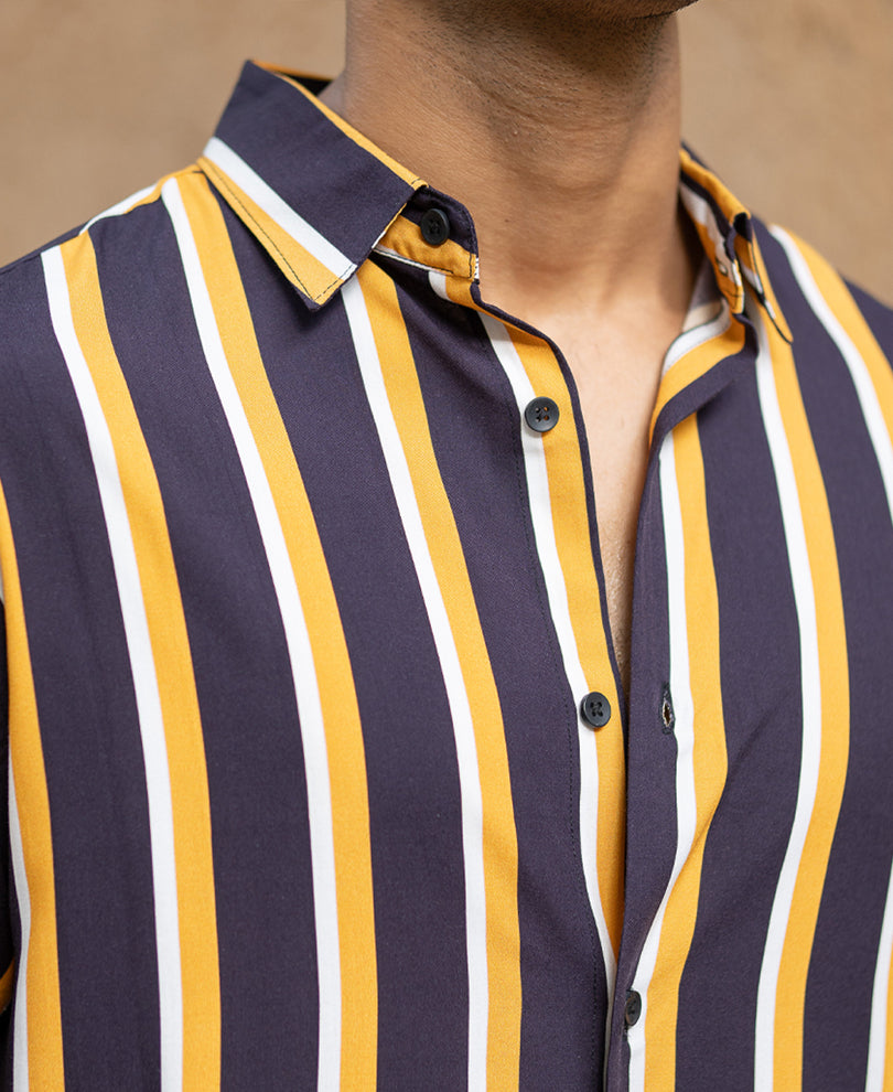 Multicolour Lightweight Striped Shirt