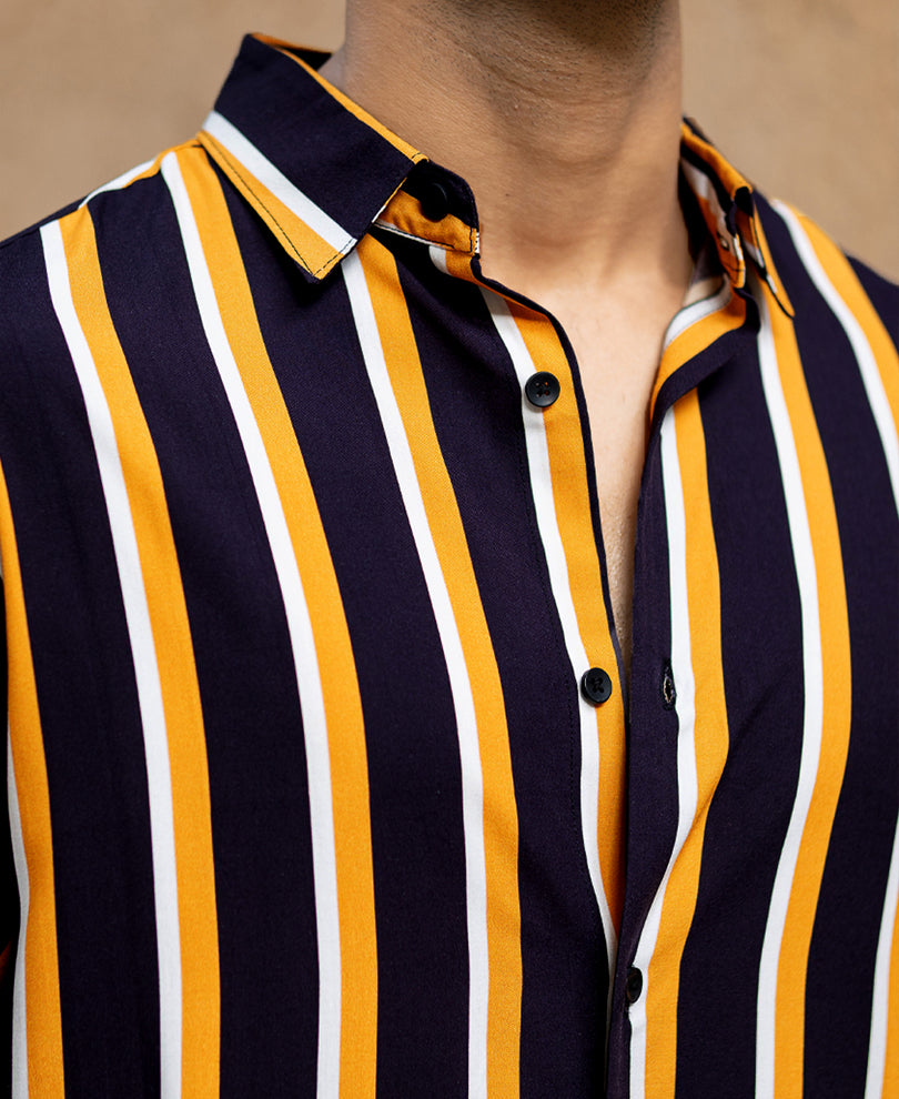 Multicolour Lightweight Striped Shirt