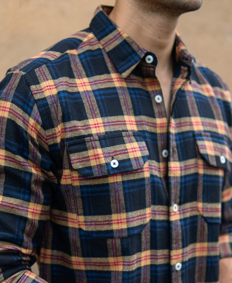Multicolour Checks Pocket Shirt