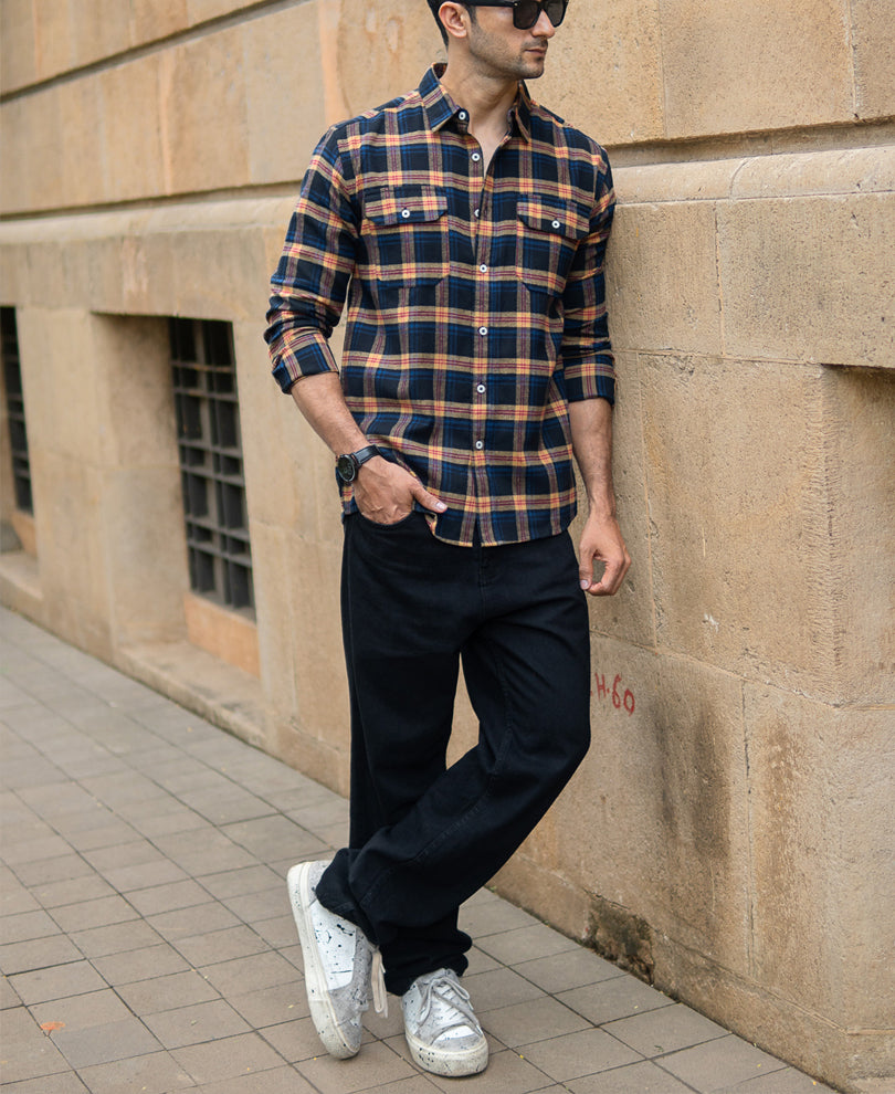 Multicolour Checks Pocket Shirt
