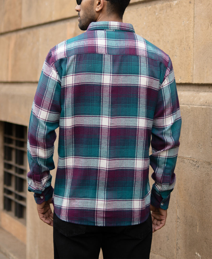 Multicolour Structured Checks Shirt