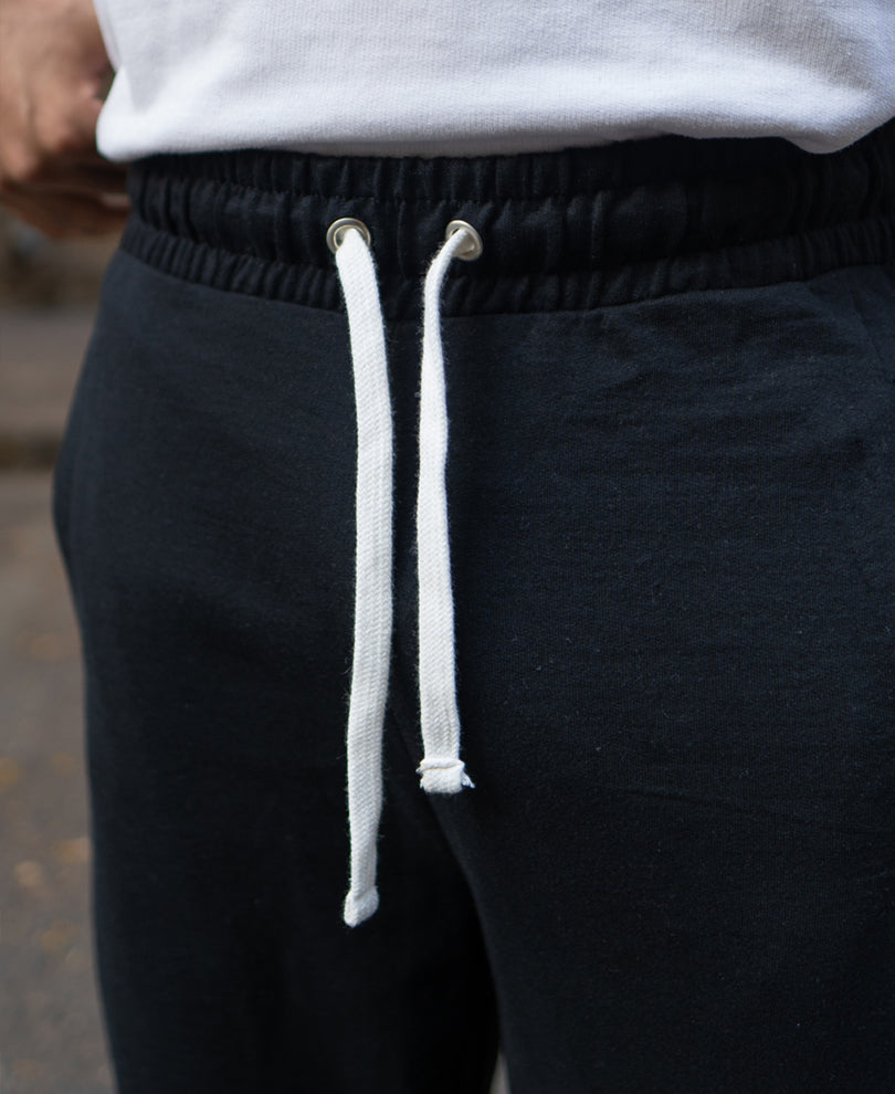 Black Trackpant With Contrast Patch