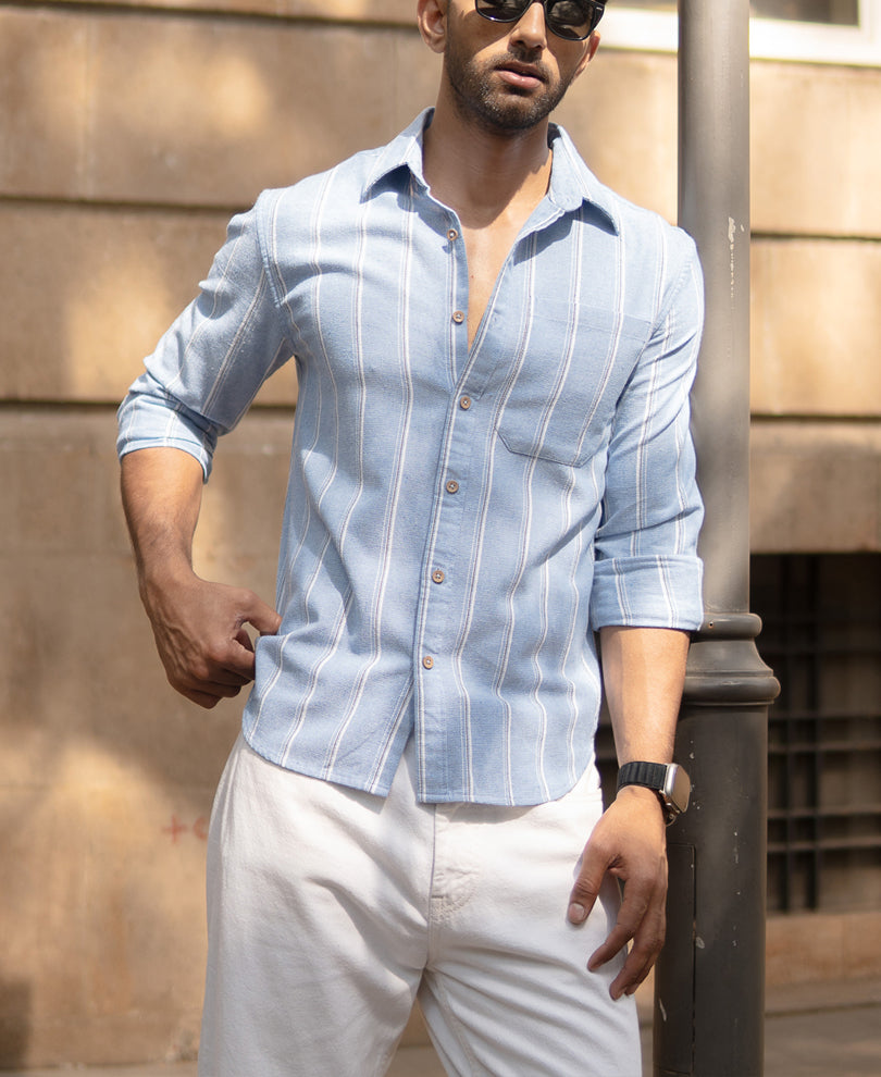 Blue Striped Shirt