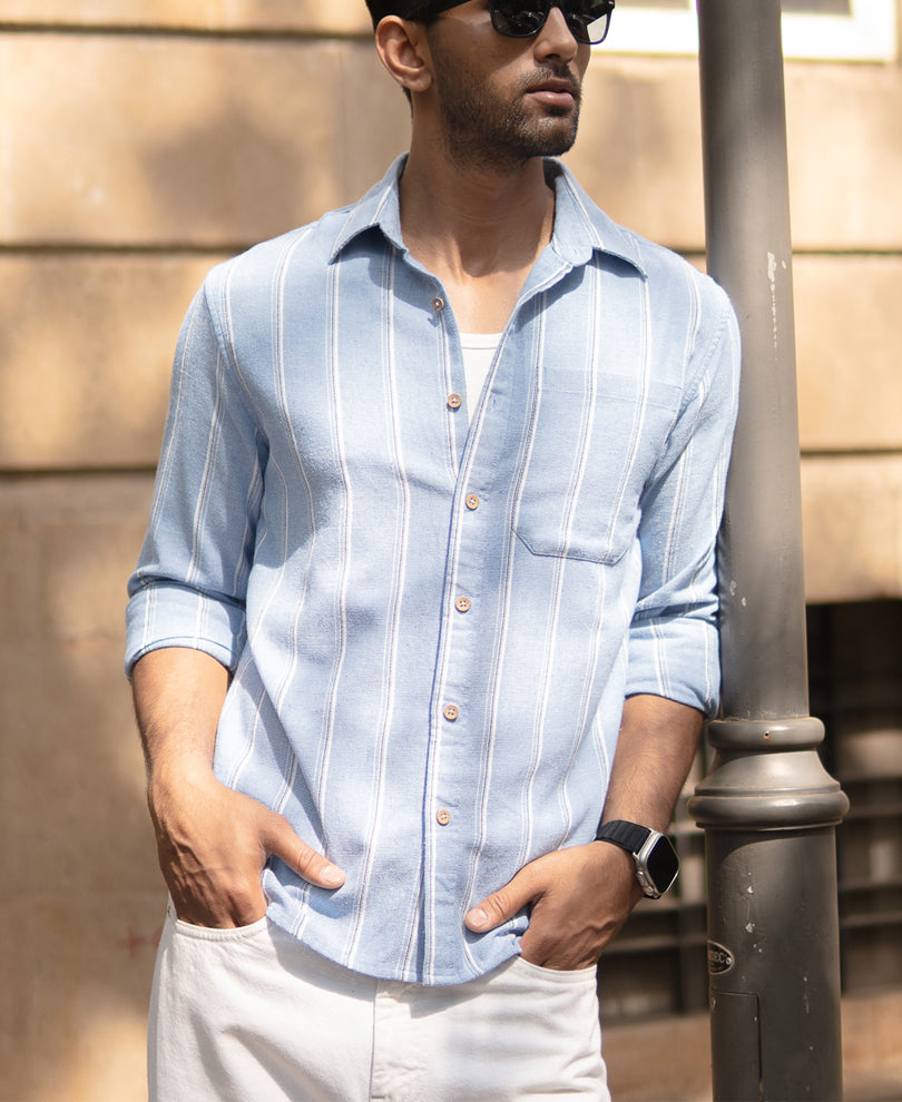 Blue Striped Shirt