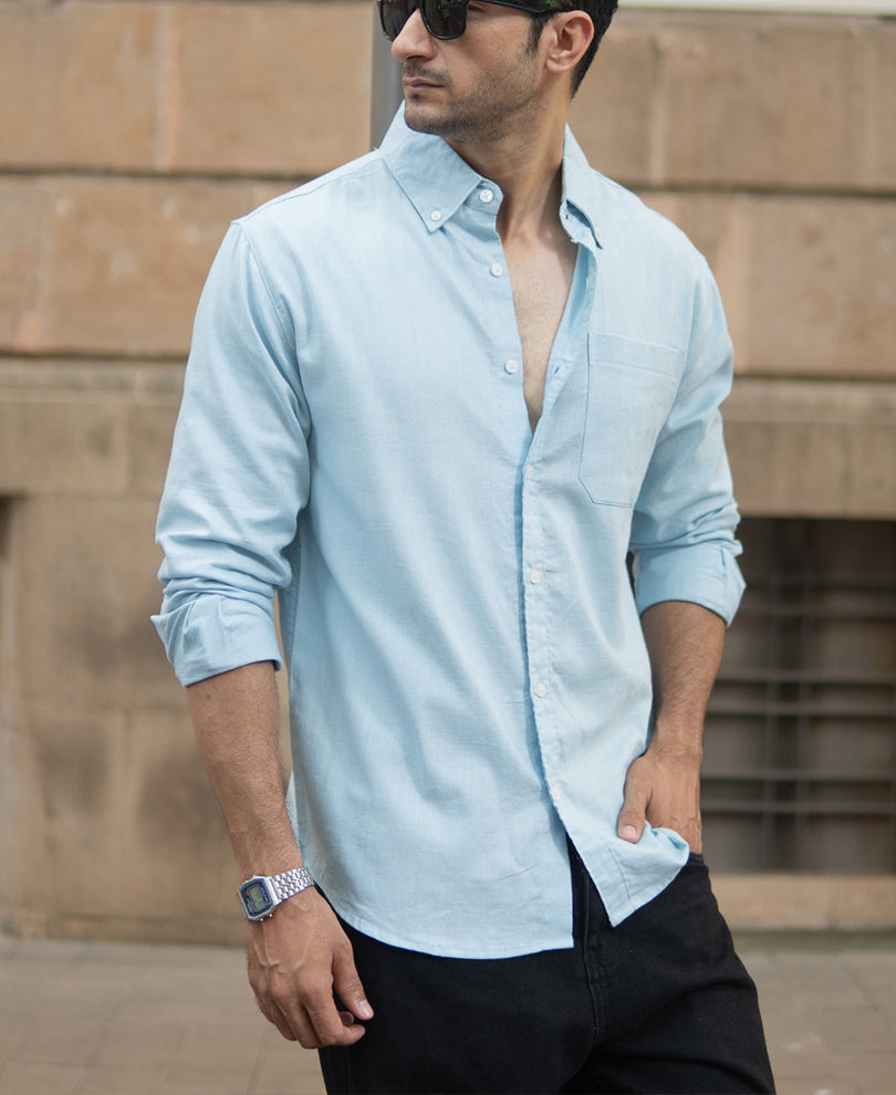 Light Blue Lightweight Cotton Shirt